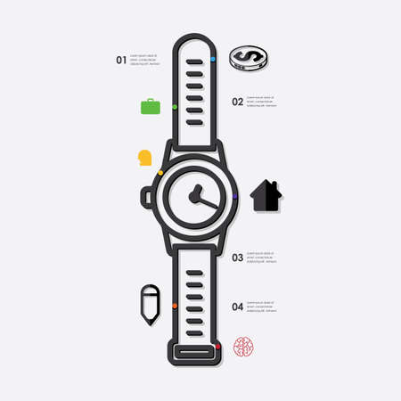 business infographicのイラスト素材