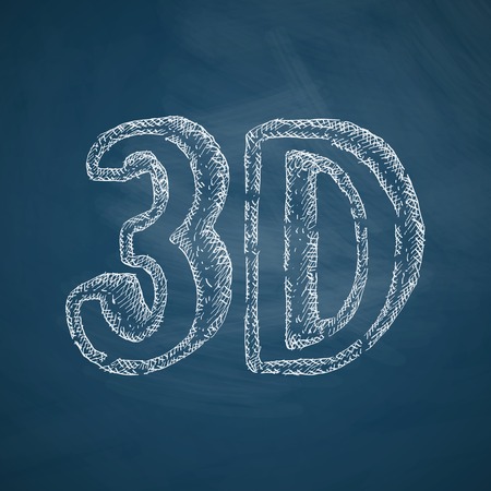 three d iconのイラスト素材