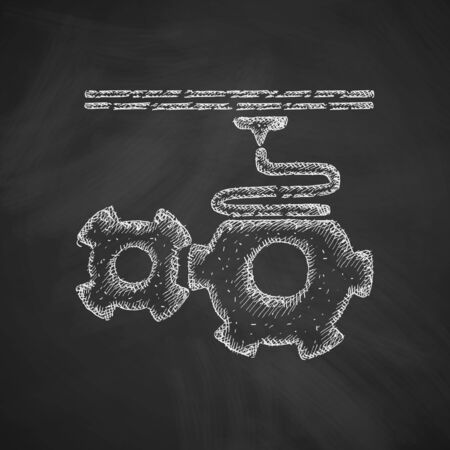 three d printer iconのイラスト素材