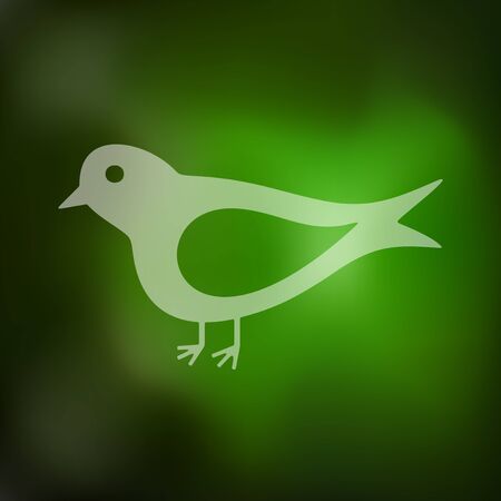 bird icon on blurred backgroundのイラスト素材