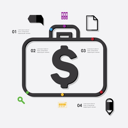 business infographicのイラスト素材
