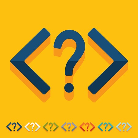 Flat design. codingのイラスト素材