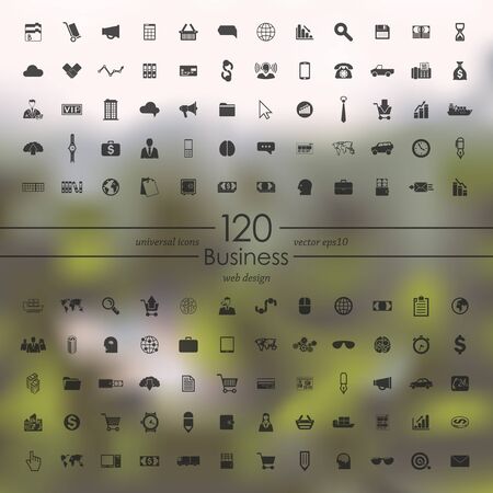 Set of business iconsのイラスト素材