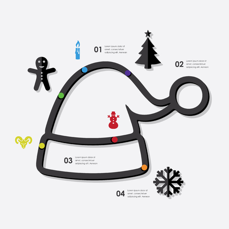 Christmas infographicのイラスト素材