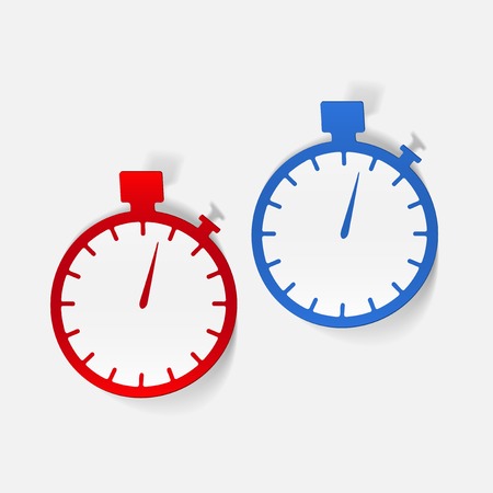 realistic design element. stopwatchのイラスト素材