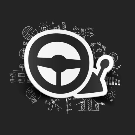 Drawing business formulas: joystickのイラスト素材