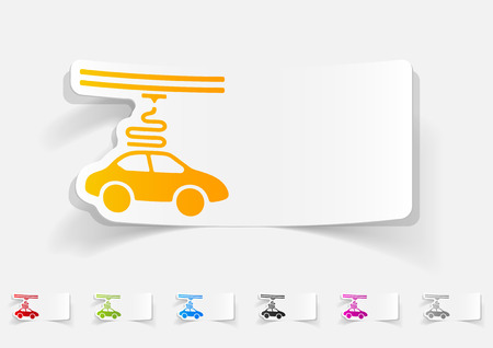 realistic design element. three d printingのイラスト素材