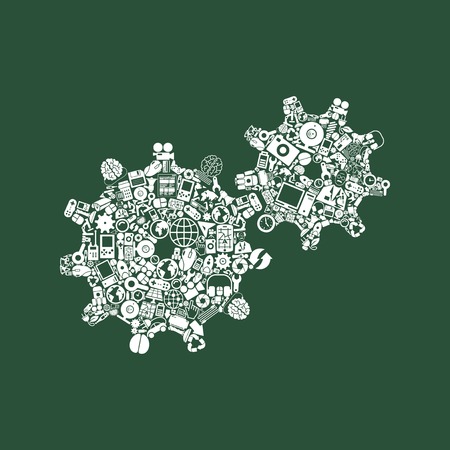 cogwheel iconのイラスト素材