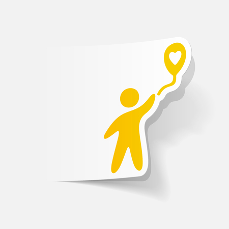 realistic design element of happiness peopleのイラスト素材