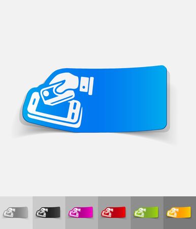 realistic design element of online paymentのイラスト素材