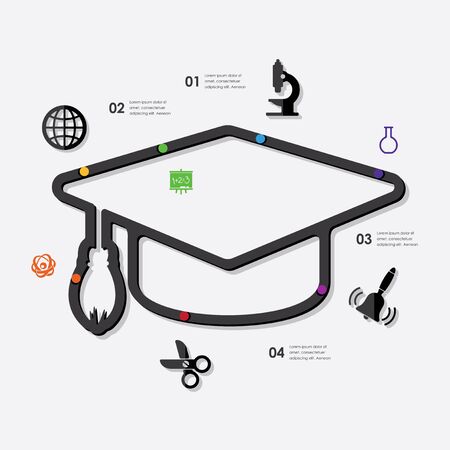 education infographicのイラスト素材