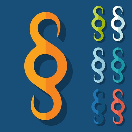 Flat design of paragraphのイラスト素材