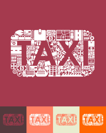 taxi iconのイラスト素材