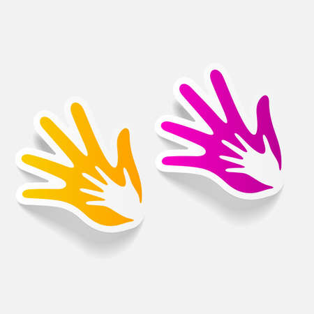 realistic design element: familyのイラスト素材