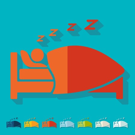 Flat design: sleepのイラスト素材