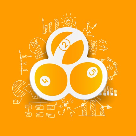 Drawing business formulas: billiardsのイラスト素材