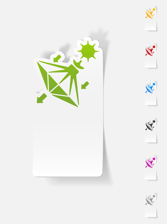 realistic design element. solar sailsのイラスト素材