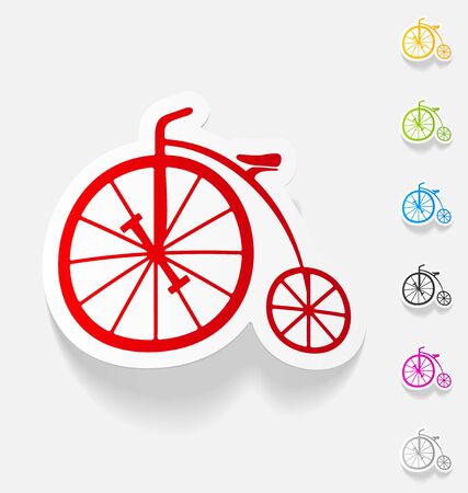 realistic design element. bicycleのイラスト素材