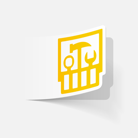 realistic design element: set of toolsのイラスト素材