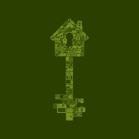 key iconのイラスト素材