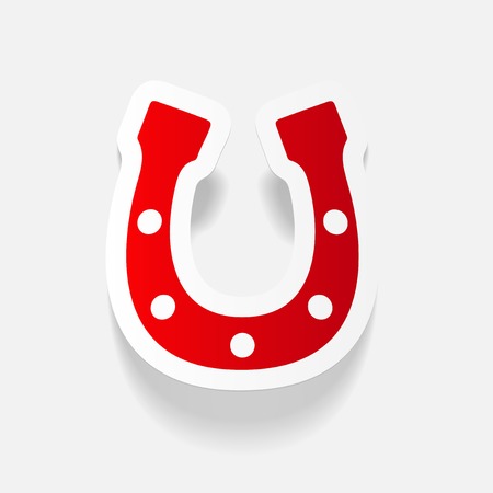 realistic design element: horseshoeのイラスト素材