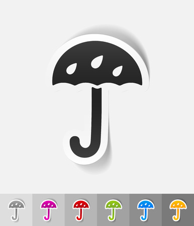 protect from  paper sticker with shadow. Vector illustrationのイラスト素材