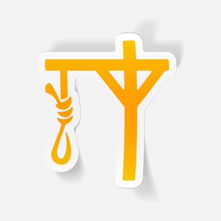 realistic design element: gallowsのイラスト素材