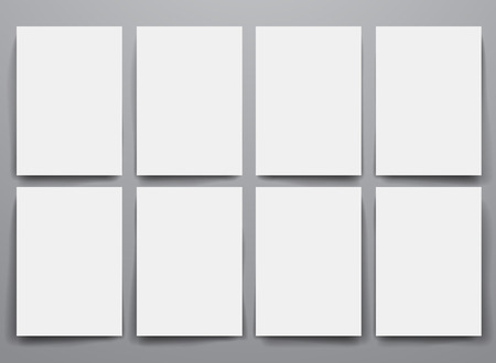 Design template blank booklets with shadow in vector graphics.のイラスト素材