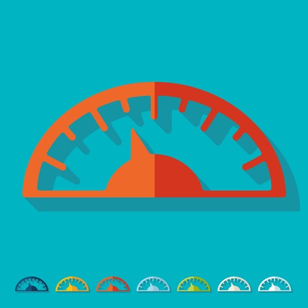 Flat design: bathroom scaleのイラスト素材