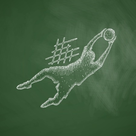 goalkeeper iconのイラスト素材