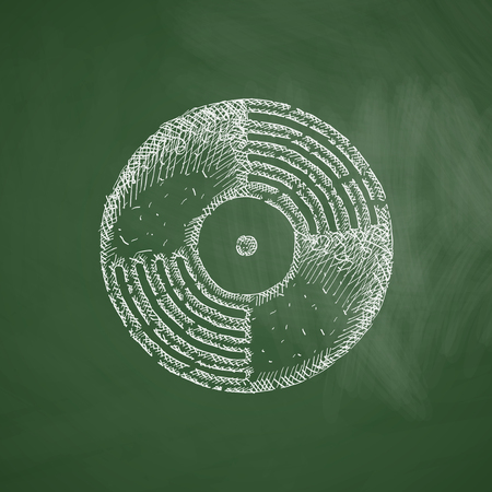 vinyl record iconのイラスト素材