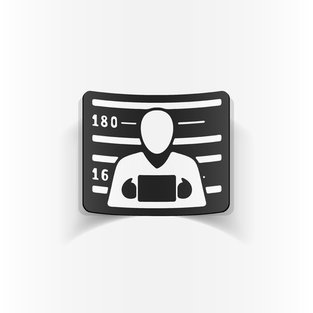 realistic design element. suspectのイラスト素材