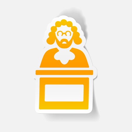 realistic design element. judgeのイラスト素材