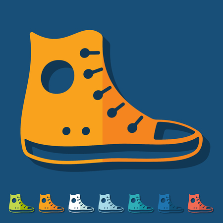 Flat design: gumshoesのイラスト素材