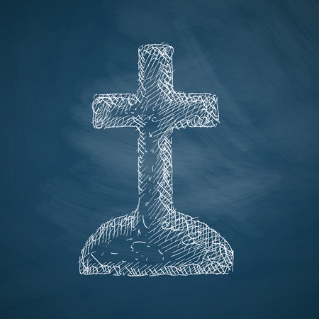 tombstone iconのイラスト素材