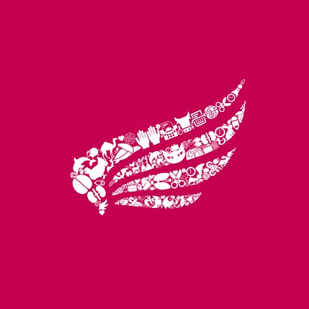 wing iconのイラスト素材