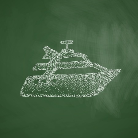 yacht iconのイラスト素材