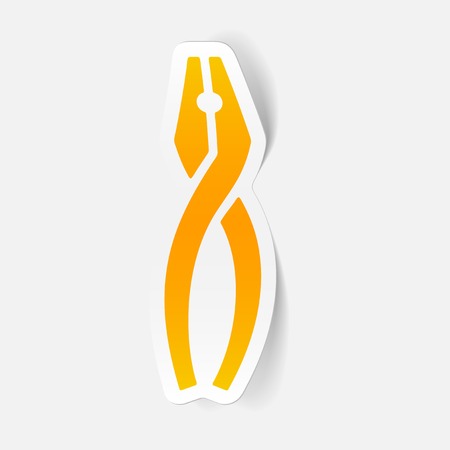 realistic design element: pliersのイラスト素材