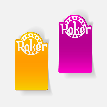 realistic design element: pokerのイラスト素材
