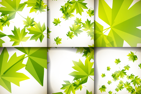 Set of beautiful abstract structures of the autumnのイラスト素材