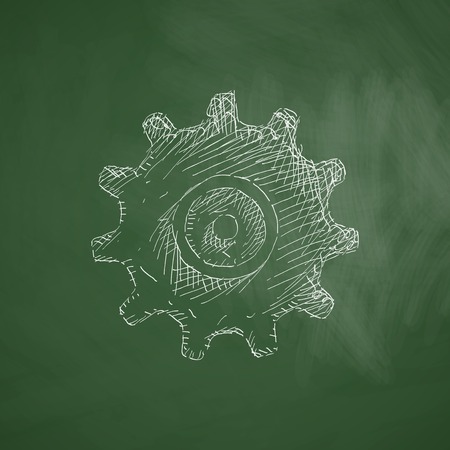 cogwheel iconのイラスト素材