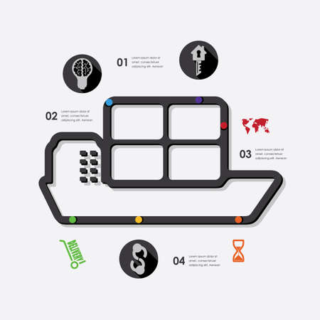 business infographicのイラスト素材