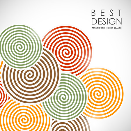 It is an abstract colourful bacrground with spiral elementsのイラスト素材