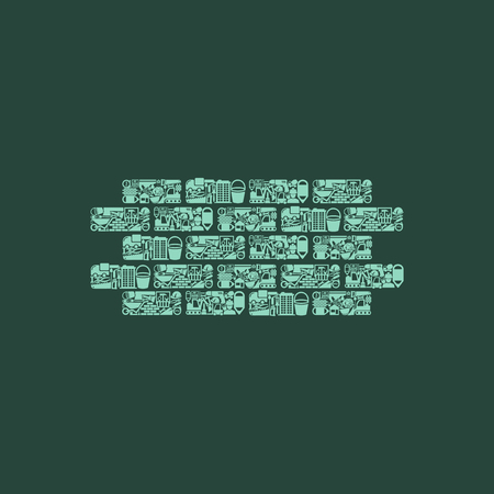 brick iconのイラスト素材