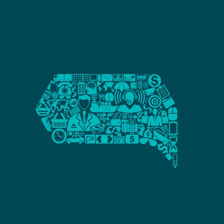 bubble iconのイラスト素材