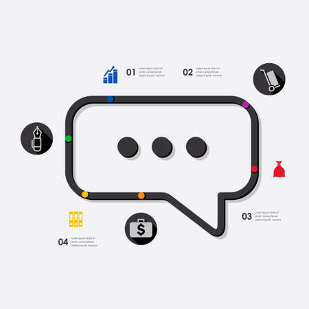business infographicのイラスト素材