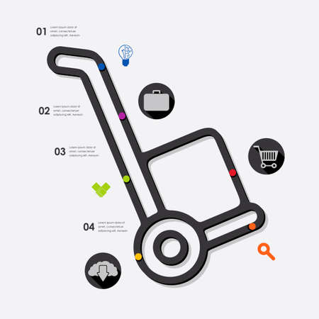 business infographicのイラスト素材