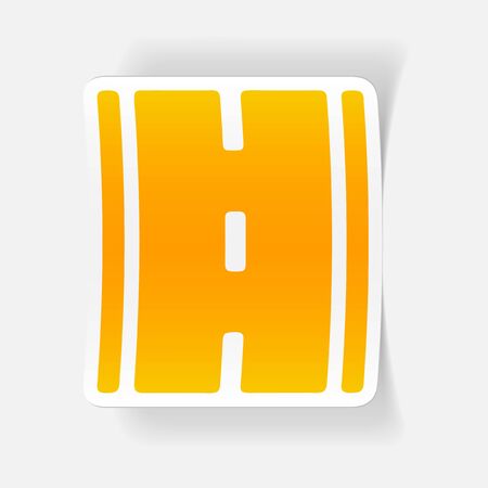 realistic design element: roadのイラスト素材