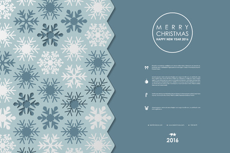 Set of brochure, poster templates in Christmas style. Beautiful design and layoutのイラスト素材