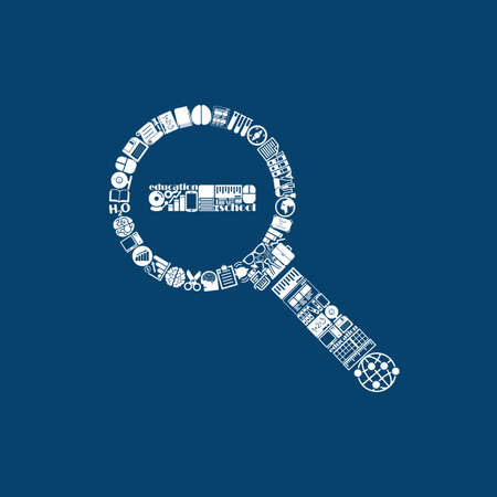 magnifier iconのイラスト素材